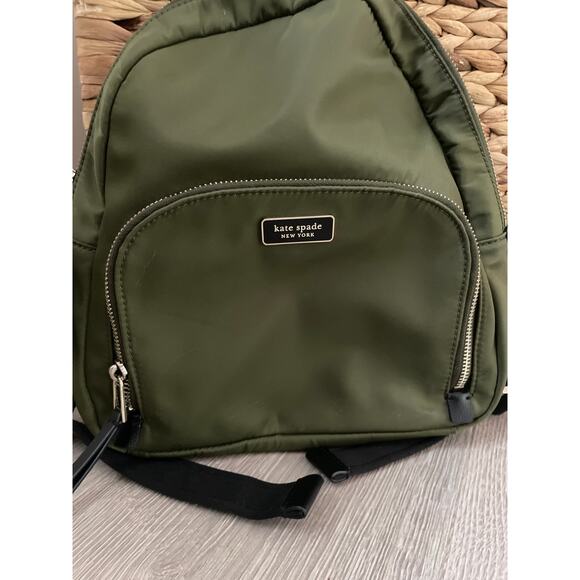 Kate Spade Dawn Olive Green Backpack Medium School Academia Streetwear Casual main image 6